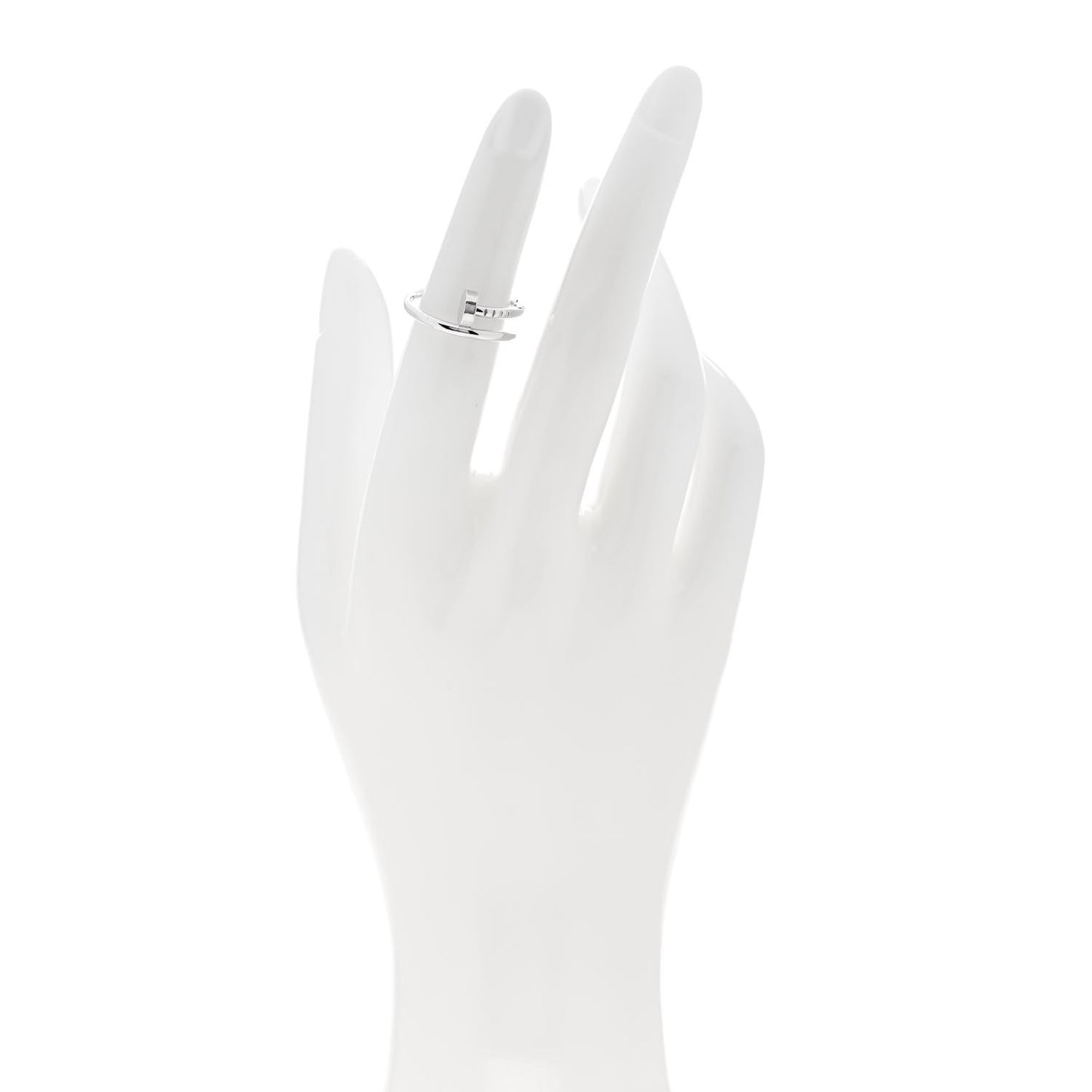 18K White Gold Small Juste Un Clou Ring 49 5