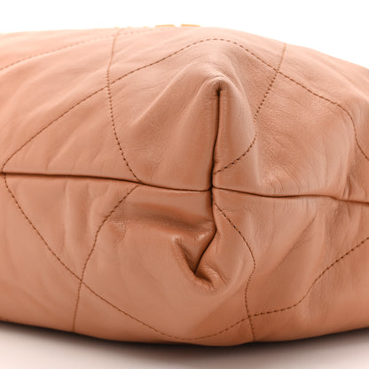 Chanel Shiny Calfskin Quilted Chanel 22 Brown 11 of 12