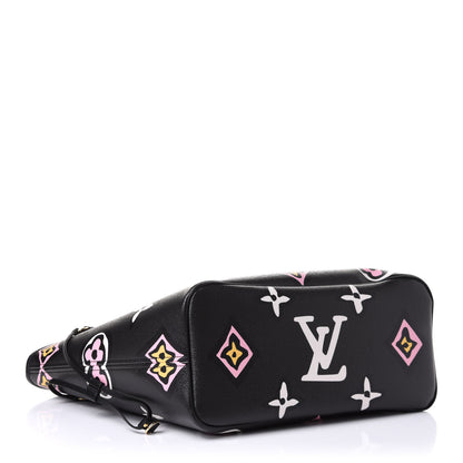 Louis Vuitton Monogram Giant Wild At Heart Neverfull MM Black 4 of 9