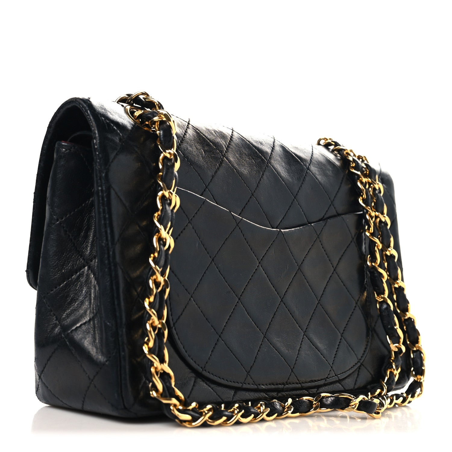 Chanel Lambskin Quilted Small Double Flap Black 3 of 14
