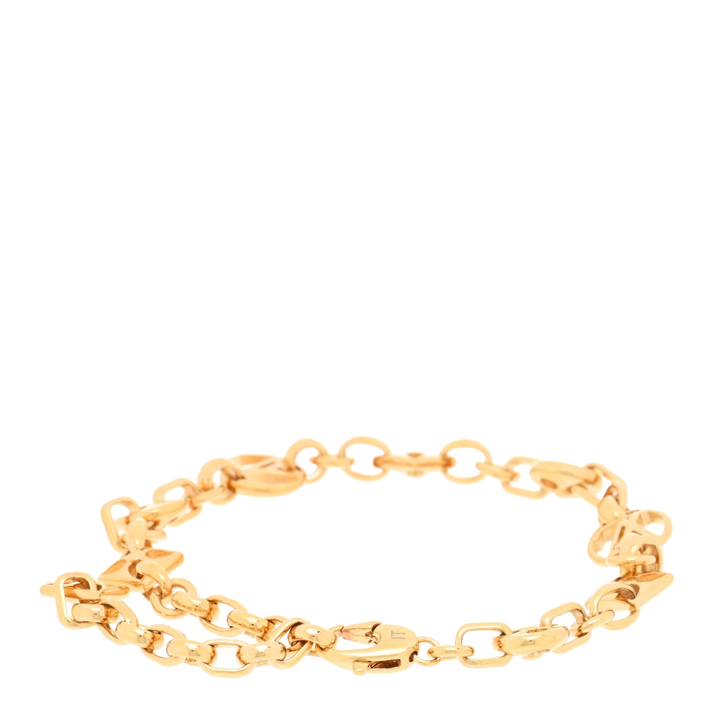 Metal Crazy In Lock Bracelet Gold