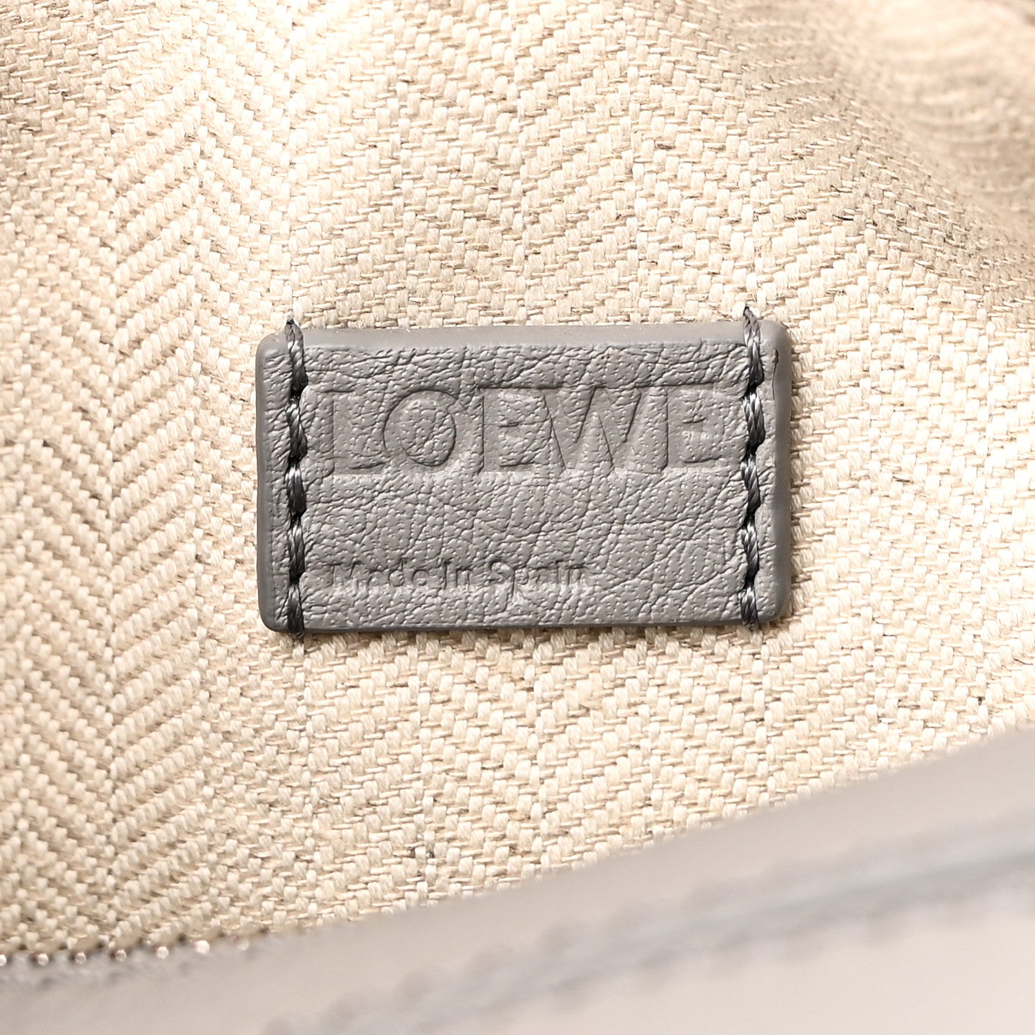 Loewe Calfskin Mini Puzzle Bag Pearl Grey 6 of 9