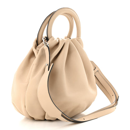 Loewe Gathered Lambskin Small Bounce Bag Beige 3 of 11