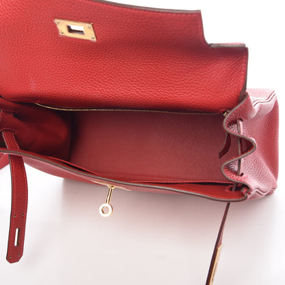 Hermes Togo Kelly Retourne 28 Rouge Casaque 8 of 37