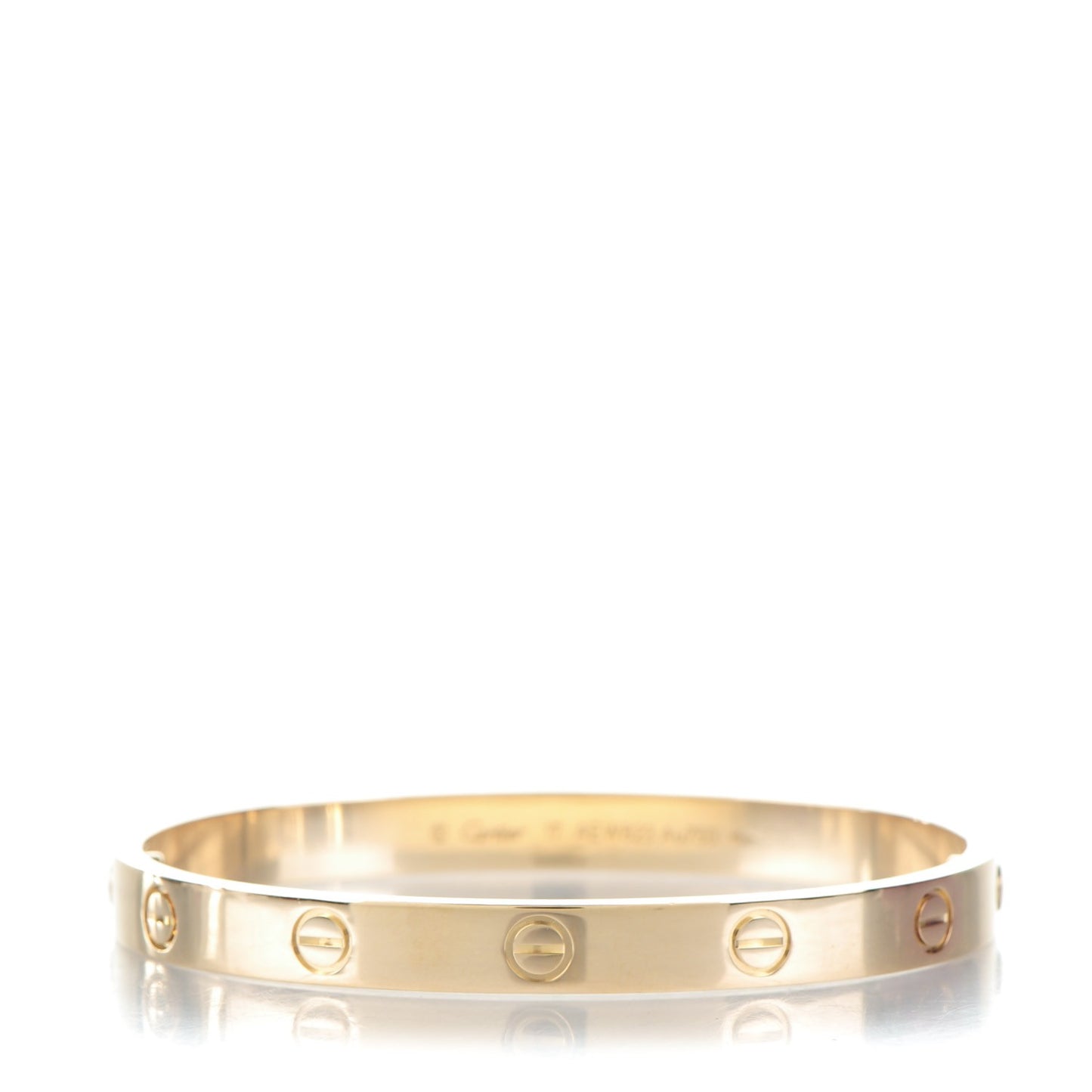 18K Yellow Gold LOVE Bracelet 17
