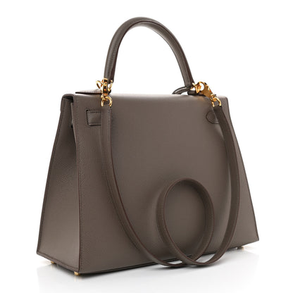 Hermes Epsom Kelly Sellier 28 Etain 3 of 11