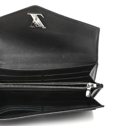 Louis Vuitton Soft Calfskin My Lockme Wallet Black 5 of 7