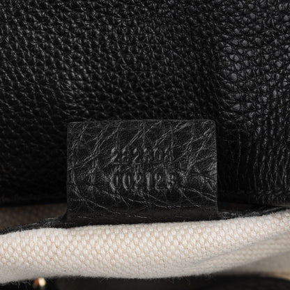 Gucci Pebbled Calfskin Large Soho Shoulder Bag Black 7 of 7