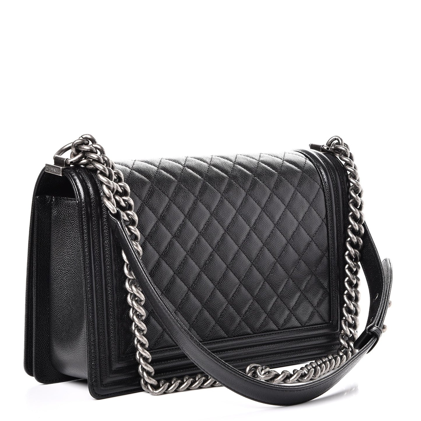 Caviar Quilted New Medium Boy Flap Black