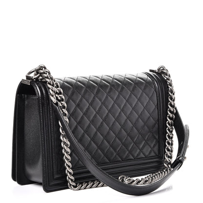 Chanel Caviar Quilted New Medium Boy Flap Black 3 of 9