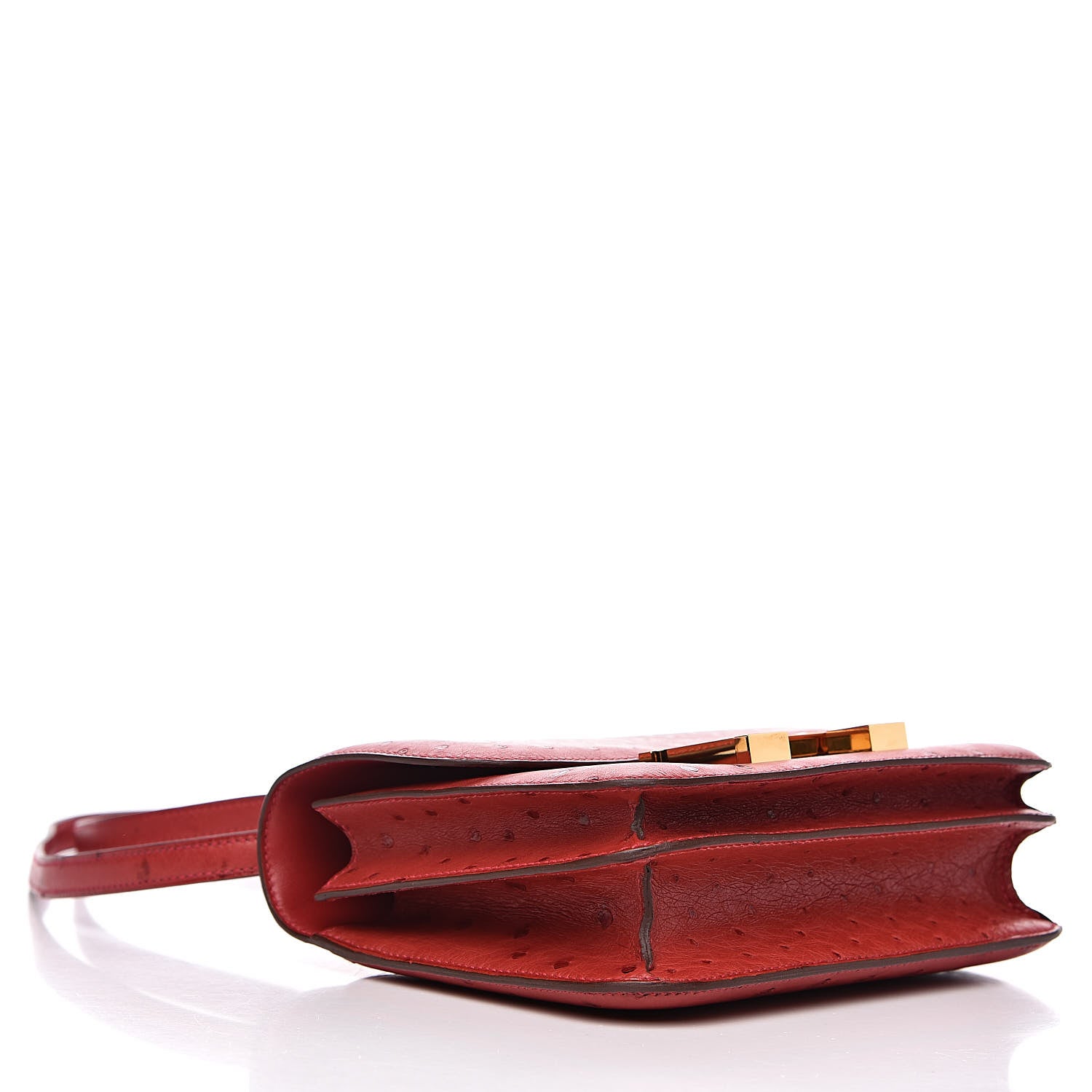 Hermes Ostrich Constance 18 Rouge Vif 4 of 16
