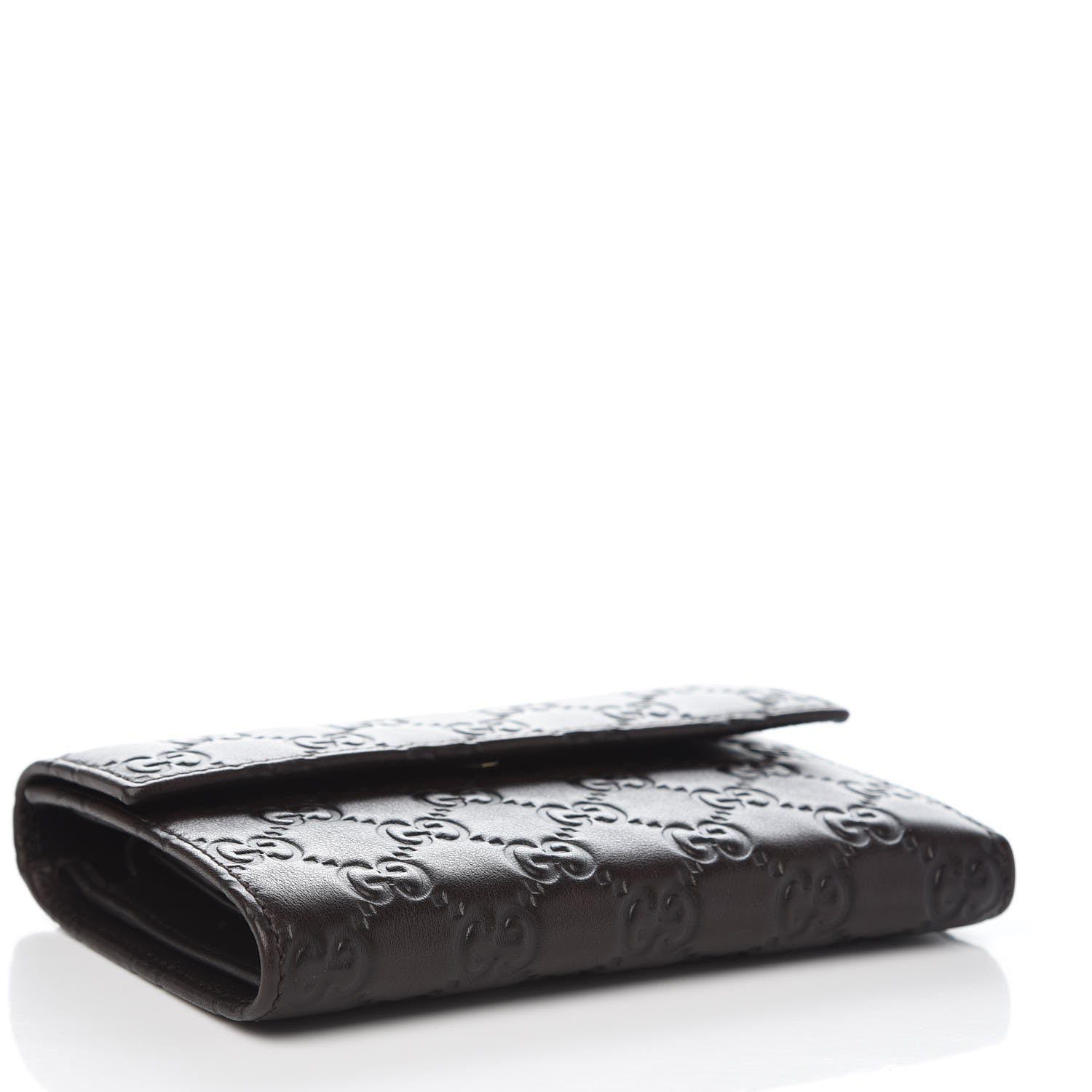 Gucci Guccissima Continental Flap Wallet Dark Brown 4 of 8