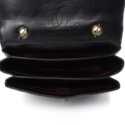 Chanel Lambskin Quilted Large Trendy CC Dual Handle Flap Bag Black 6 of 15