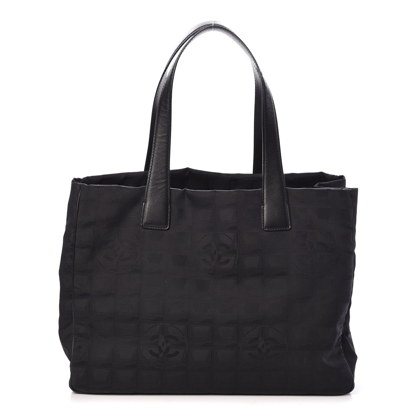 Nylon Large Travel Tote Black