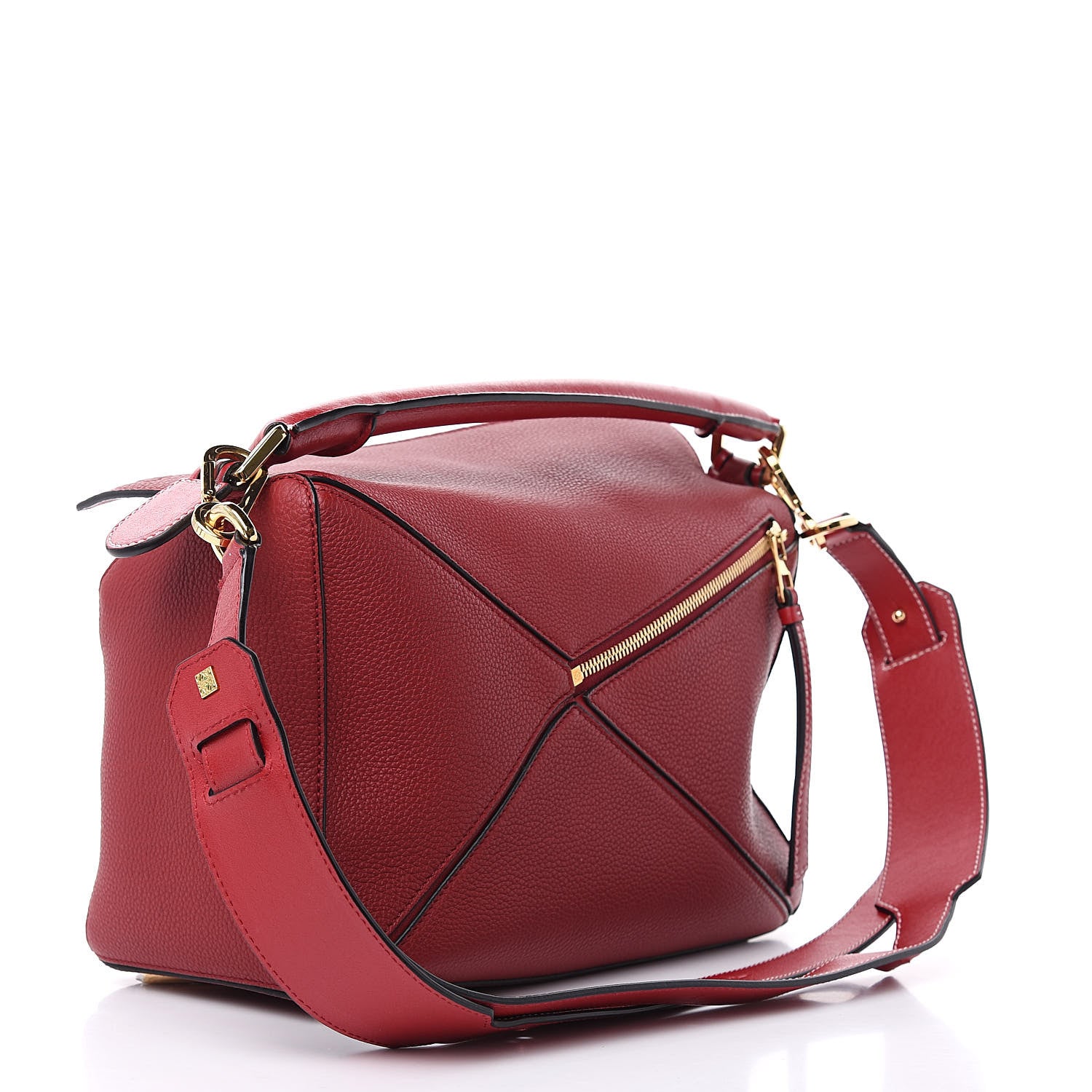 Loewe Calfskin Medium Puzzle Bag Rouge 3 of 10