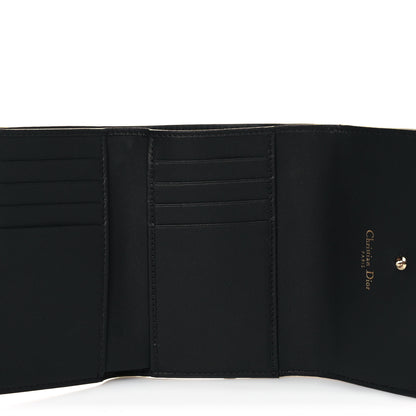 Christian Dior Metallic Patent Micro-Cannage Diorama Elancee Wallet Gold 5 of 11