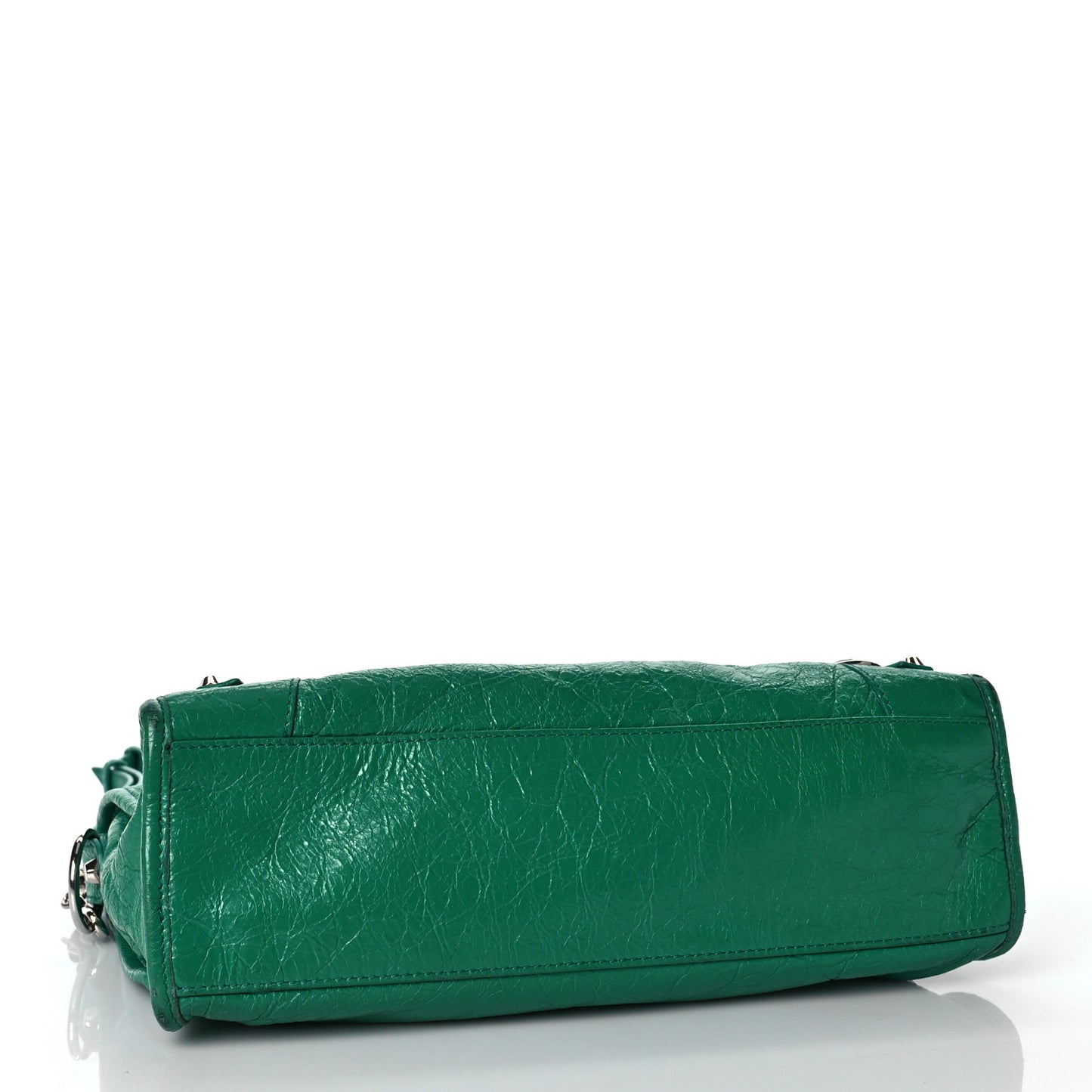Agneau Classic Silver Hardware S City Magic Green