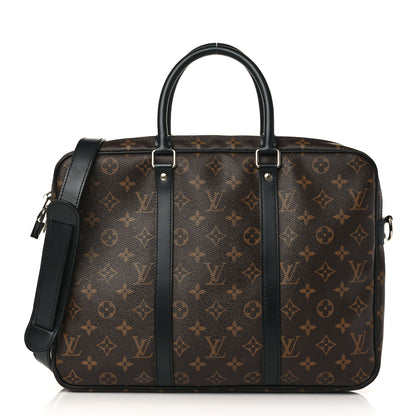 Louis Vuitton Monogram Macassar Porte-Documents Voyage PM 1 of 12