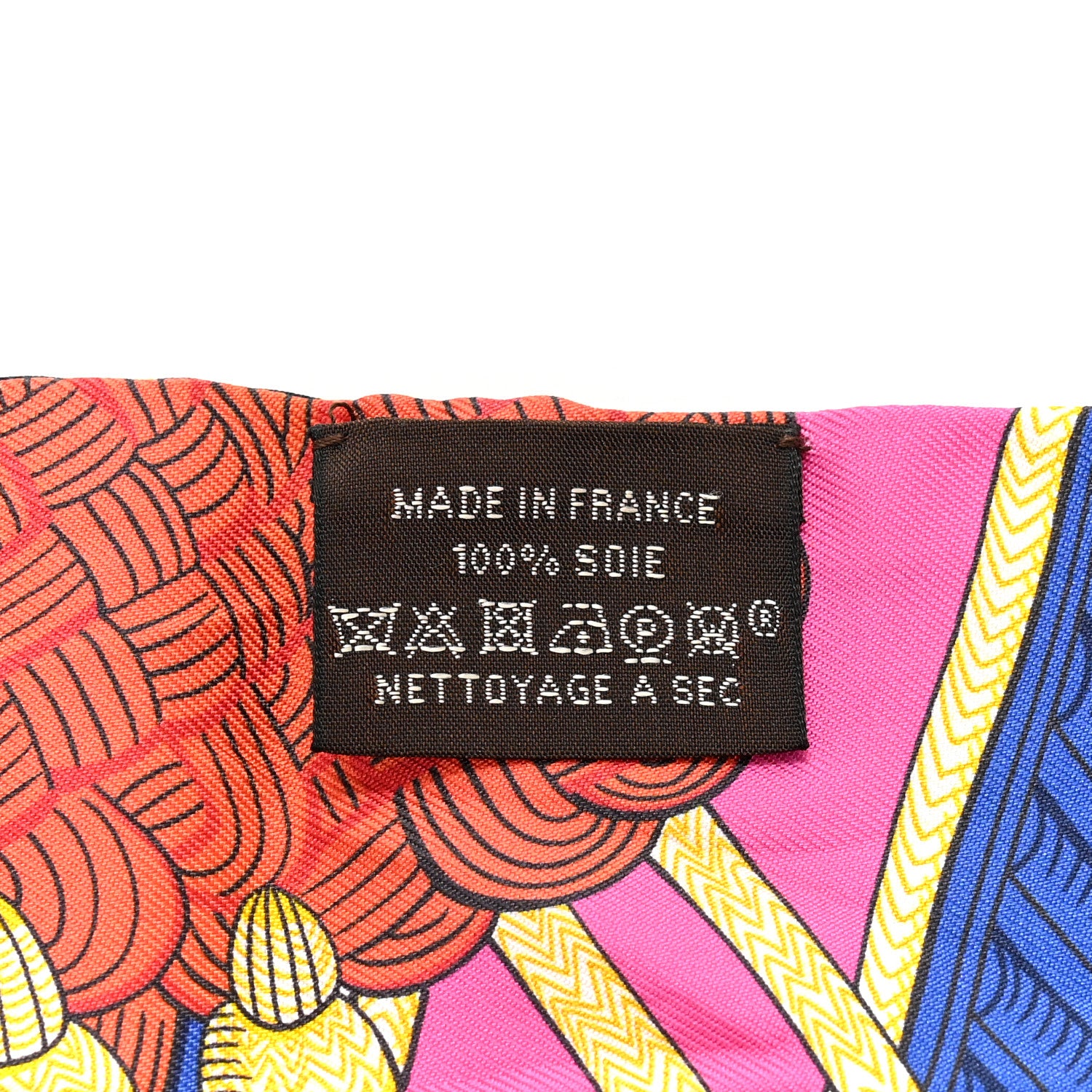 Hermes Silk Zouaves Et Dragons Twilly Rose Orange Multicolor 4 of 4