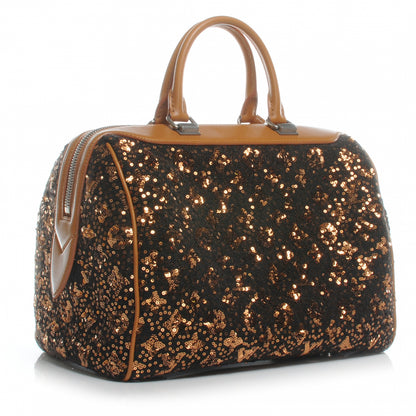 Louis Vuitton Sequin Monogram Sunshine Express Speedy Gold 3 of 8