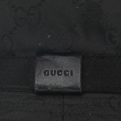 Gucci Nylon Lapin Fur Monogram Bucket Hat L Black 6 of 8