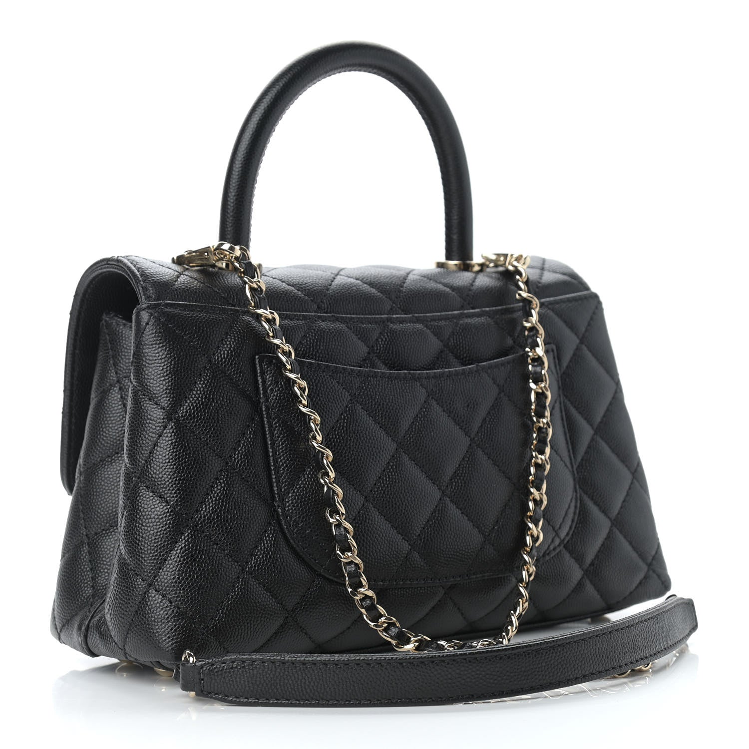 Chanel Caviar Quilted Mini Coco Handle Flap Black 3 of 9