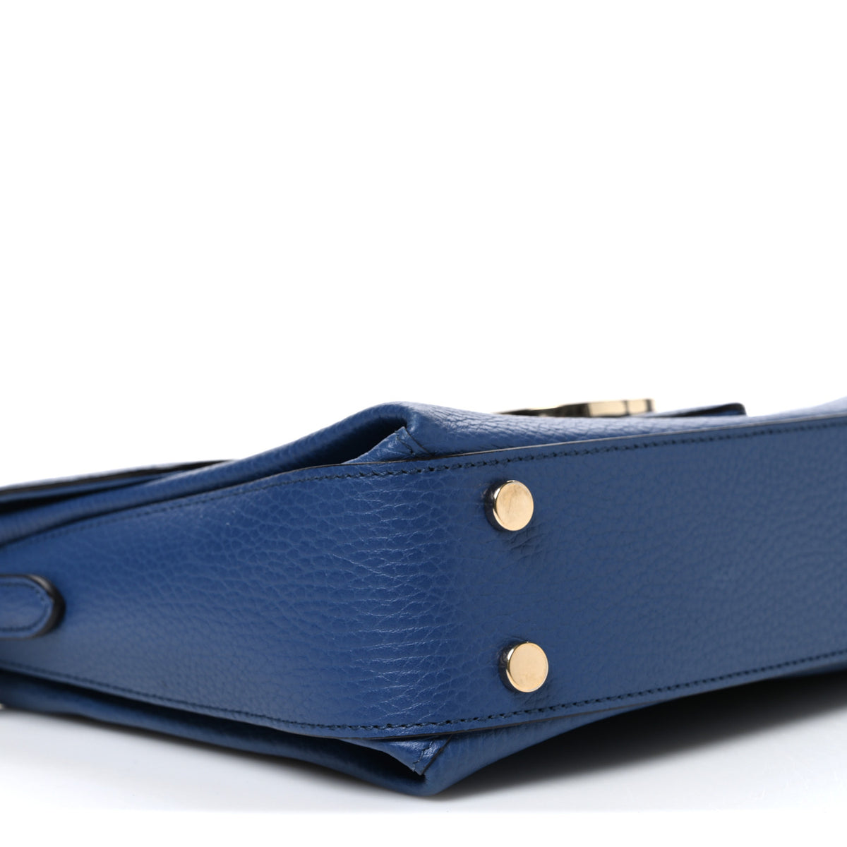 Dollar Calfskin Interlocking G Top Handle Shoulder Bag Caspian