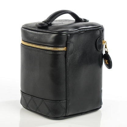 Chanel Lambskin Vanity Cosmetic Case Black 3 of 8