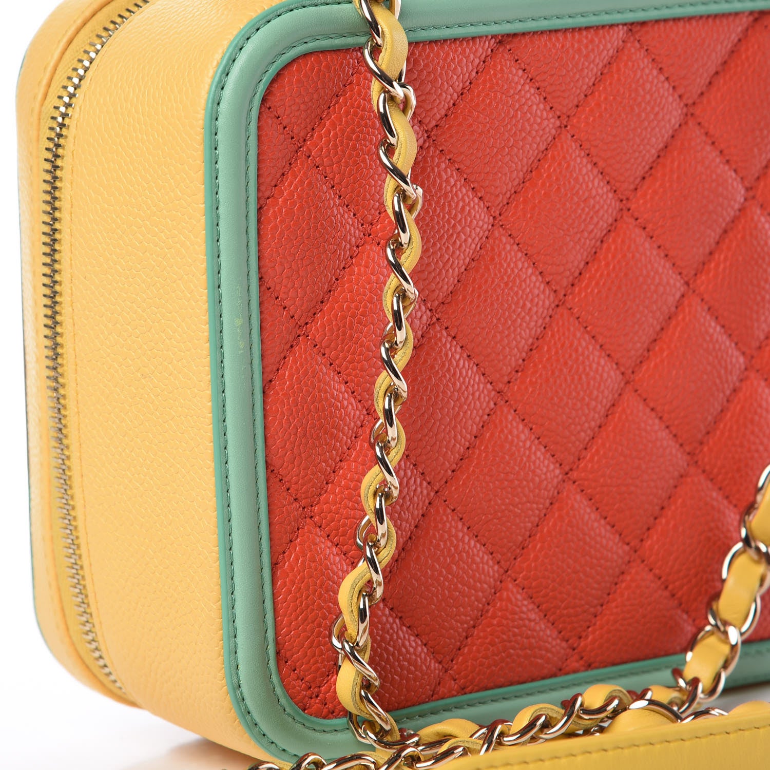 Chanel Caviar Quilted Medium CC Filigree Vanity Case Multicolor 8 of 12