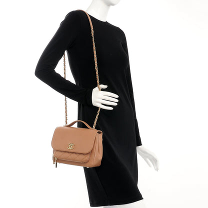 Chanel Caviar Quilted Small Business Affinity Flap Camel 2 of 8