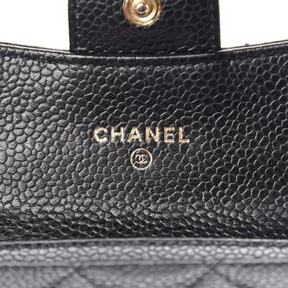Chanel Caviar Quilted Flap Card Holder Black 6 of 9
