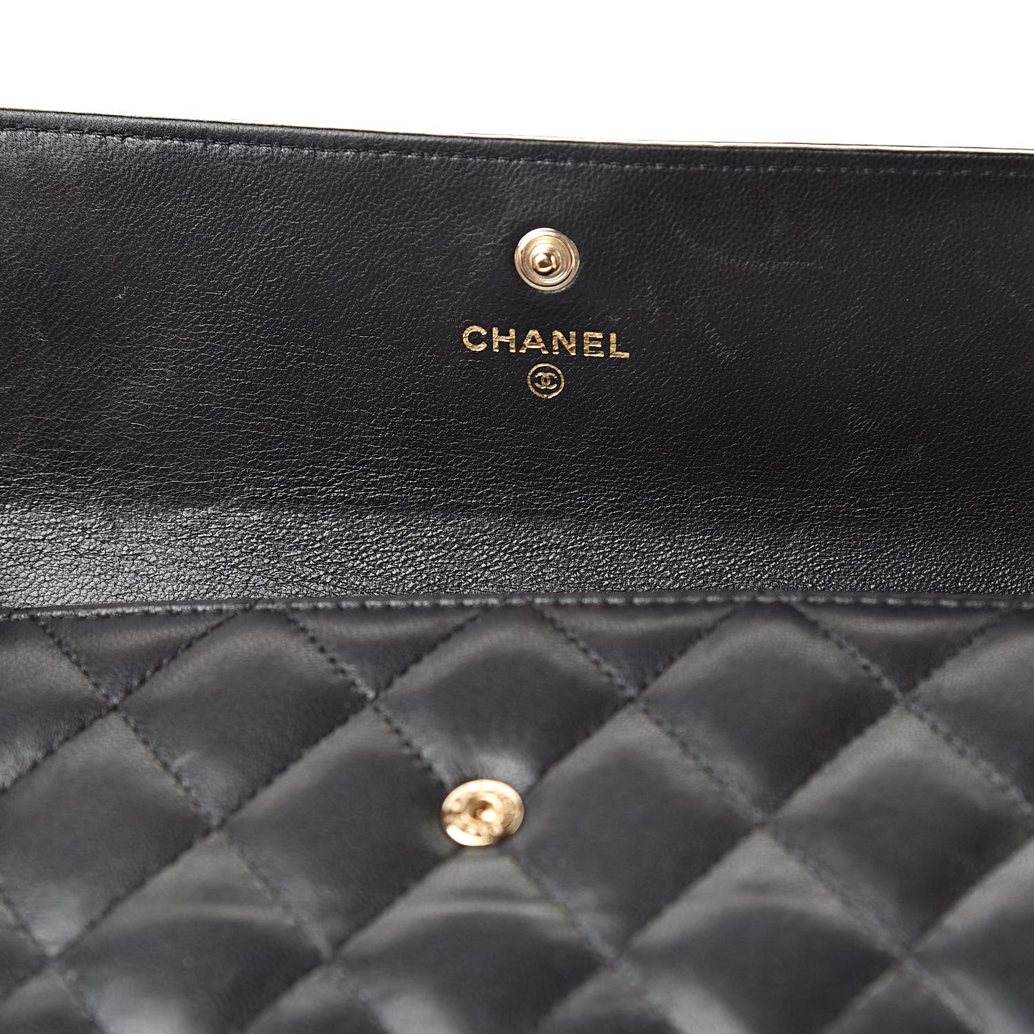 Chanel Lambskin Quilted Boy Flap Wallet Black 10 of 20