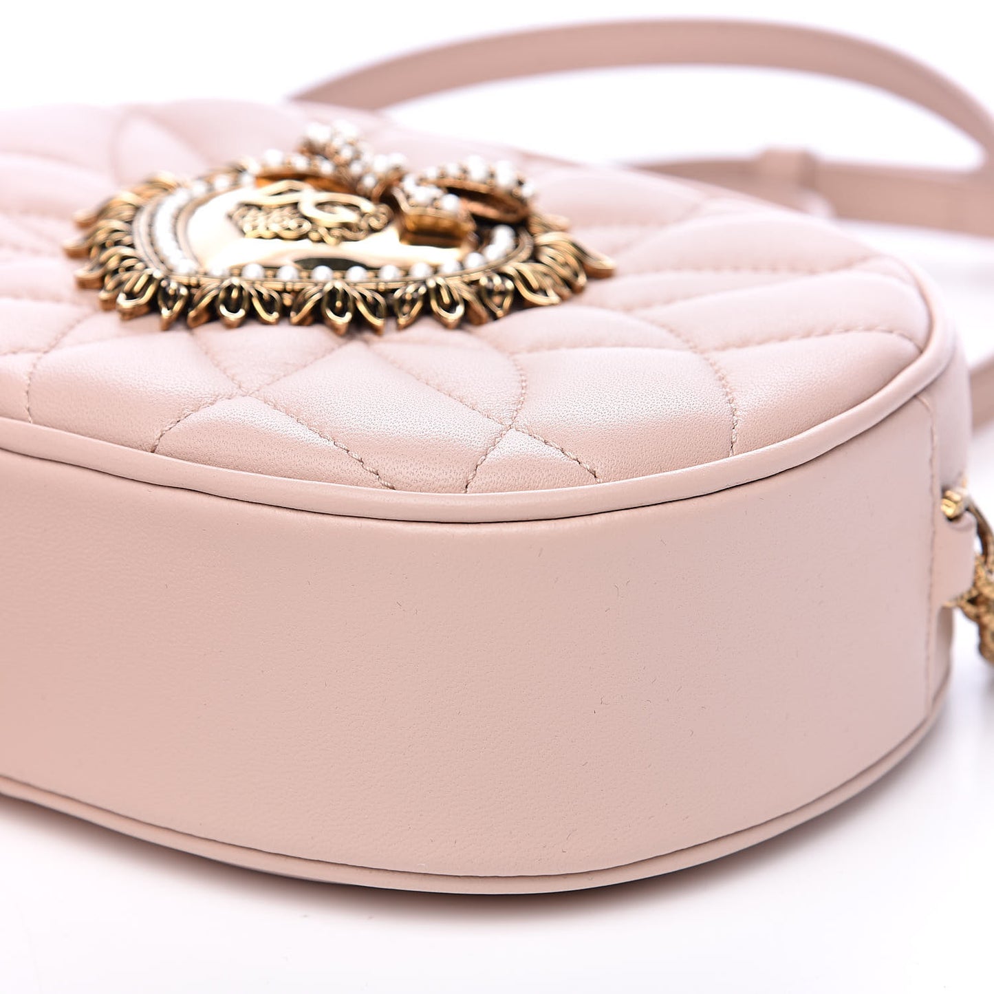 Calfskin Devotion Crossbody Bag Cipria