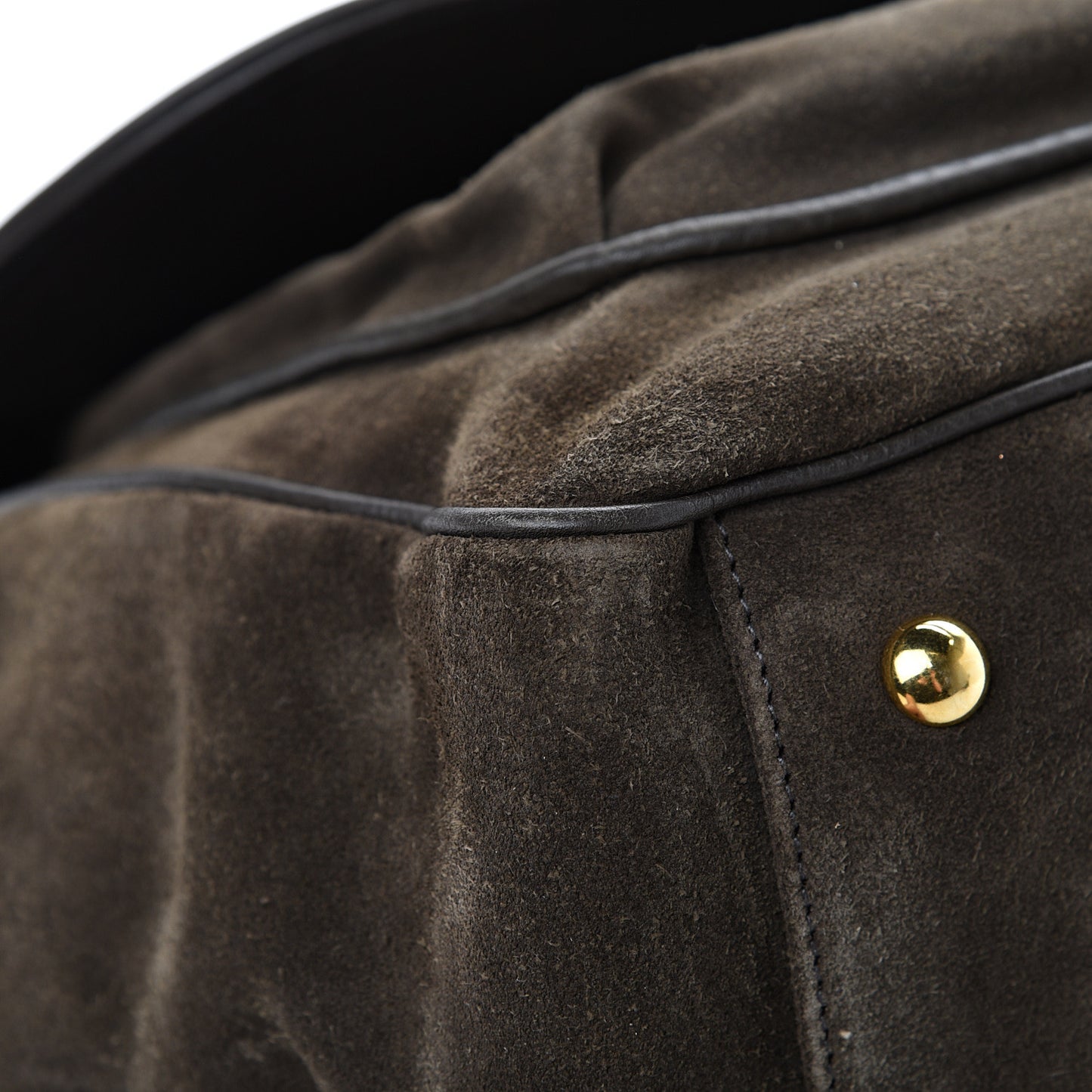 Suede Medium 1973 Top Handle Satchel Olive