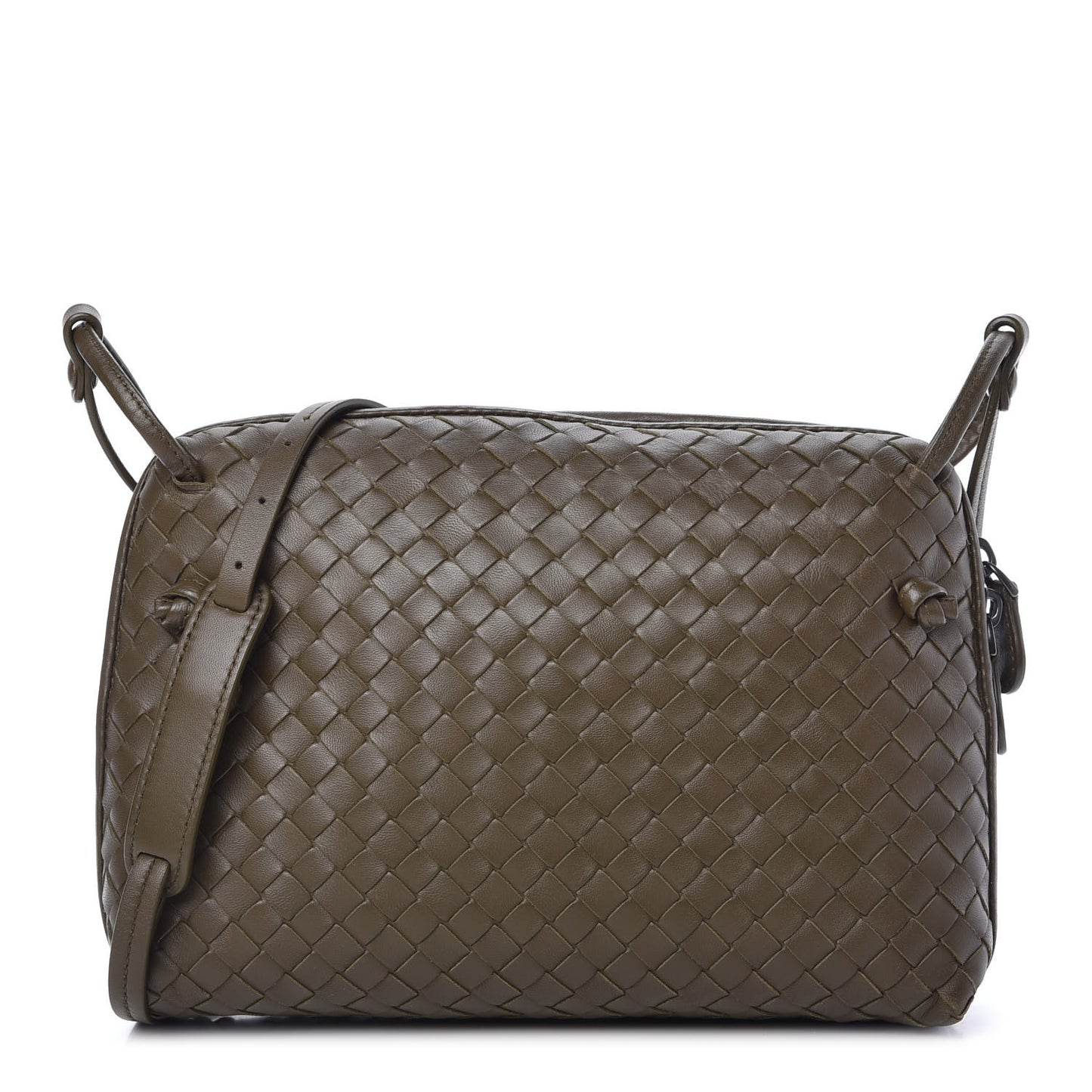 Nappa Intrecciato Nodini Bag Khaki