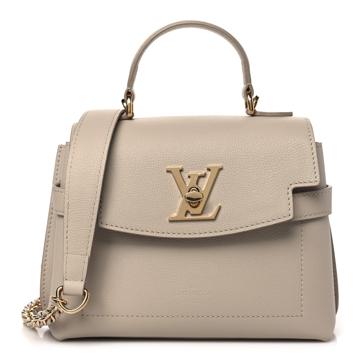 Louis Vuitton Soft Calfskin Mini Lockme Ever Greige 1 of 9