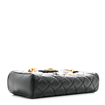Chanel Aged Calfskin Lucky Charms 2.55 Reissue Mini Clutch With Chain Black 4 of 13
