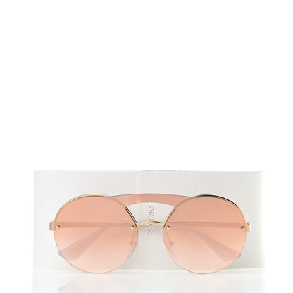Prada Round Gradient Sunglasses SPR 65T Gold 8 of 8