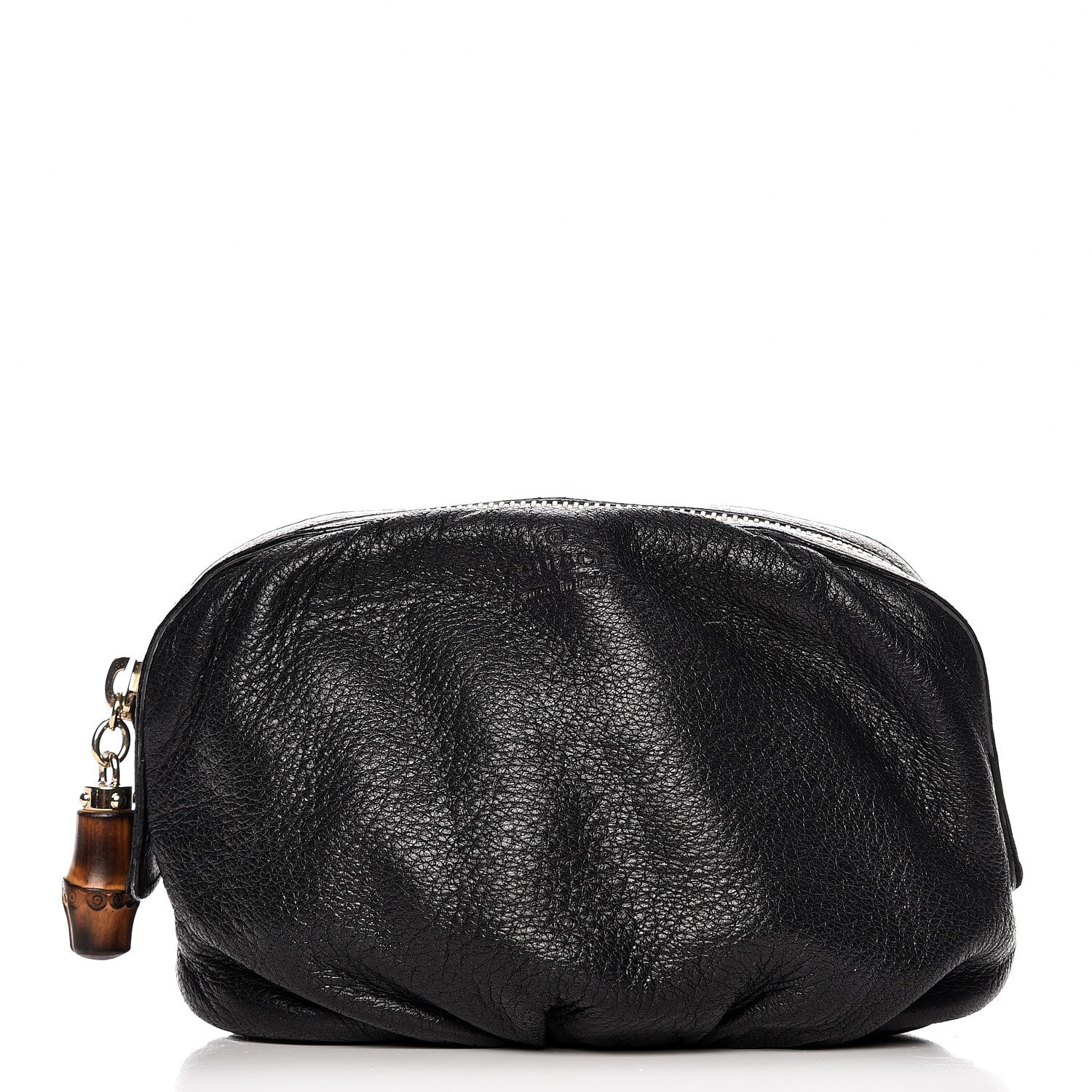 Gucci Deerskin Medium Bamboo Cosmetic Case Black 1 of 11