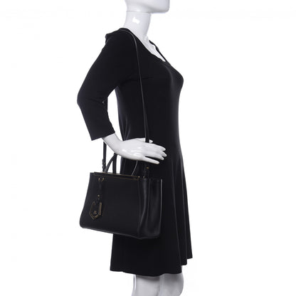 Fendi Vitello Elite Petite 2Jours Tote Black 2 of 9