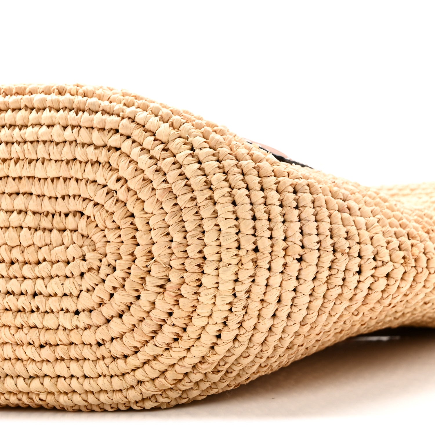 Loewe Calfskin Raffia Paulas Ibiza Pochette Bag Natural Tan 10 of 10