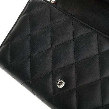 Chanel Calfskin Quilted Cambon Tri-Fold Wallet Black 19 of 25