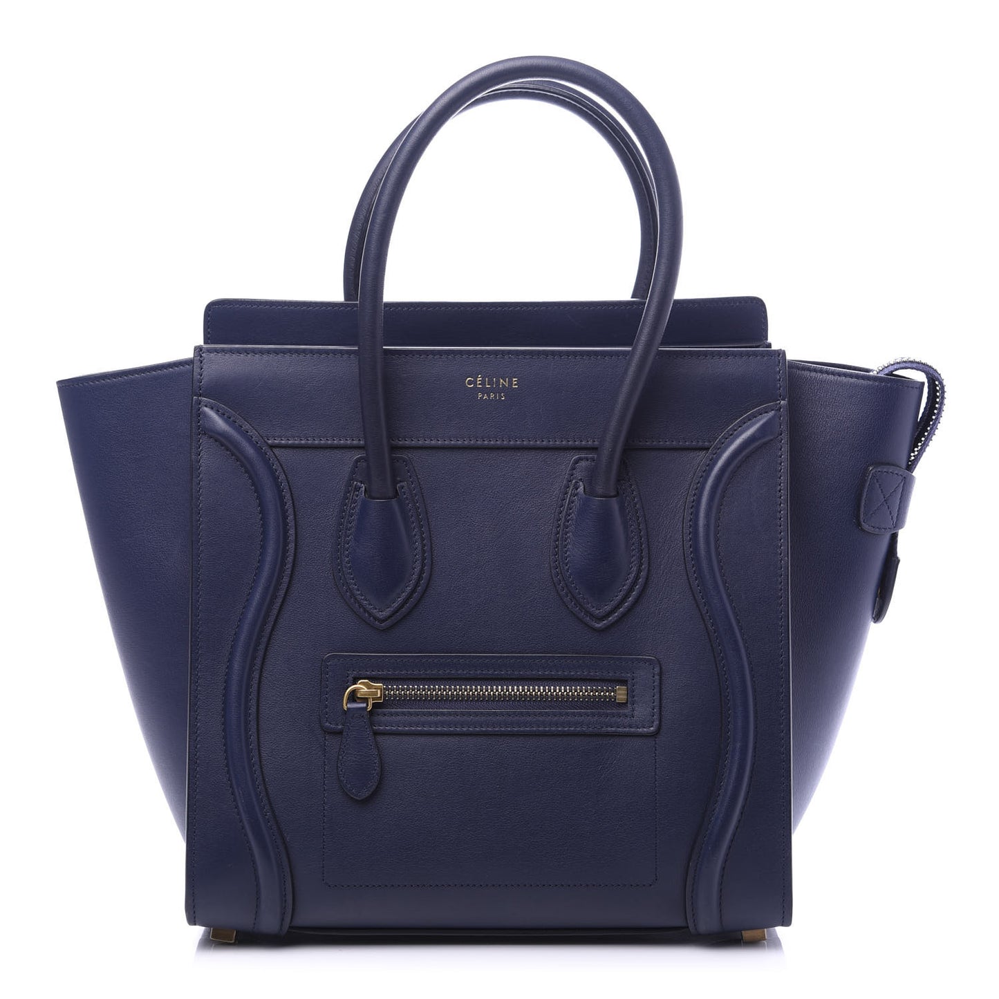 Smooth Calfskin Micro Luggage Navy Blue