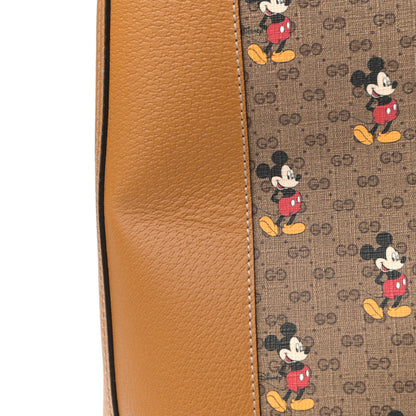 Gucci X DISNEY Mini Vintage GG Supreme Monogram Mickey Mouse Large Shopping Tote Beige Vintage Sun Oil 12 of 12