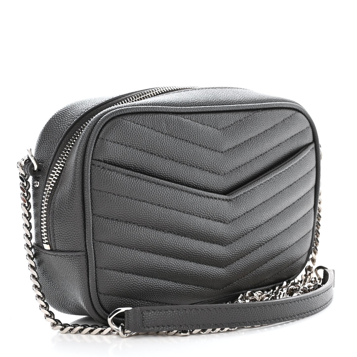 Grain De Poudre Matelasse Monogram Mini Lou Camera Bag Asphalt