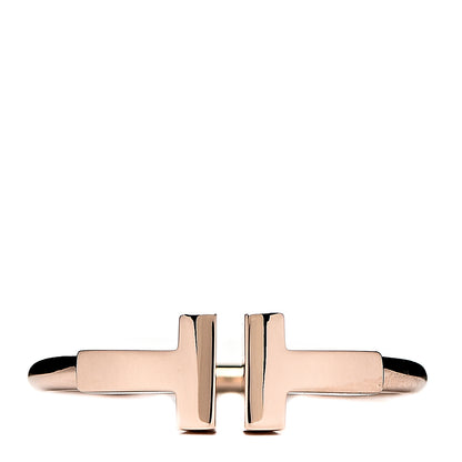 Tiffany 18K Rose Gold T Wire Ring 51 5.75 1 of 4