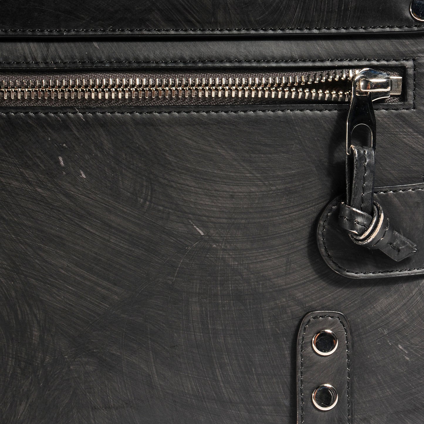 Leather PS11 Classic Shoulder Bag Chalkboard Black