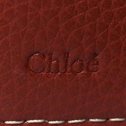 Chloe Grained Calfskin Small Darryl Trifold Wallet Sepia Brown 7 of 8