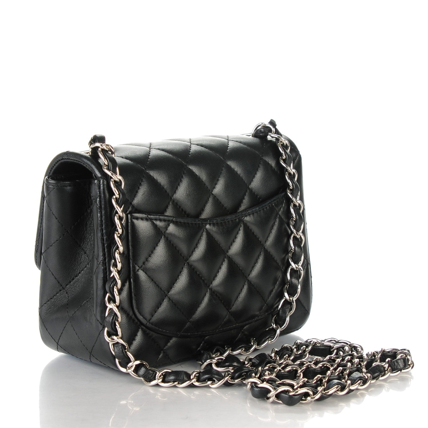 Chanel Lambskin Quilted Mini Square Flap Black 3 of 7