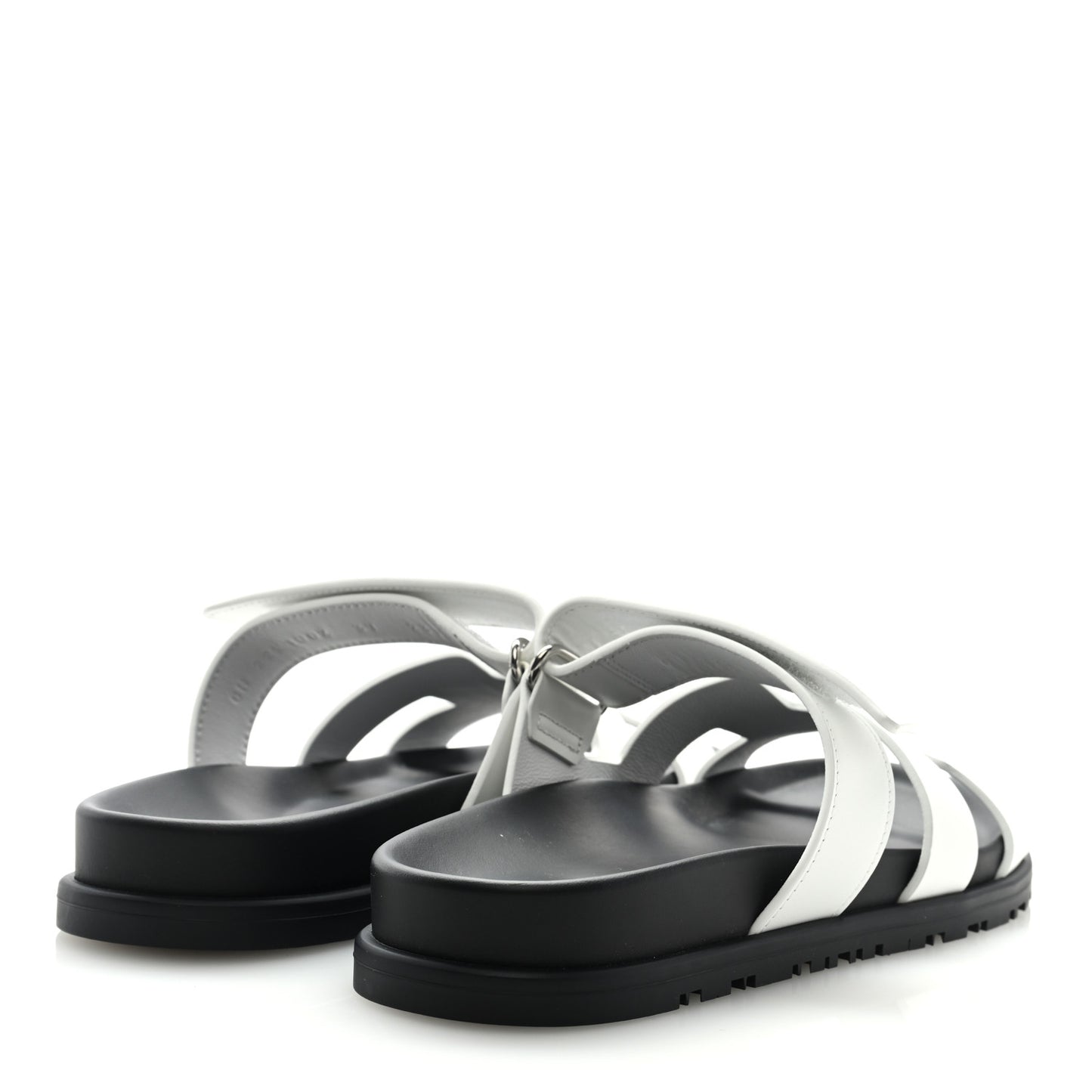 Calfskin Womens Chypre Sandals 37 White